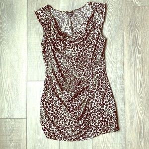 Black leopard dress/tunic
